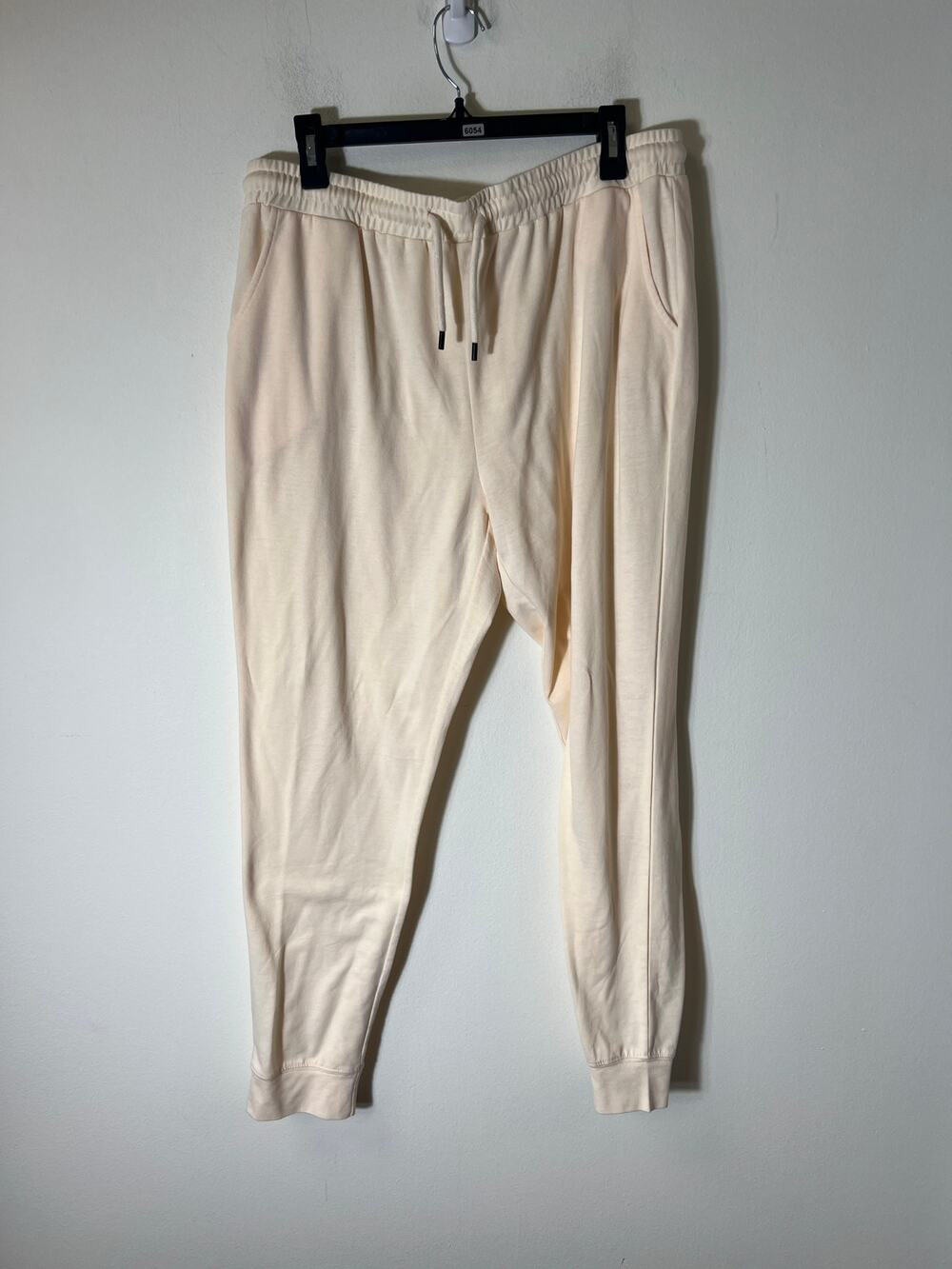 Wanliss Off White Pull On Sweat Pants Sz XXL